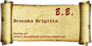 Brecska Brigitta névjegykártya